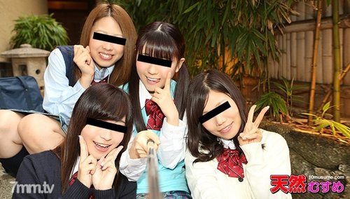 10MUSUME-010916-01 — Cewek beruniform: Pesta sex di pemandian air panas bagian 2